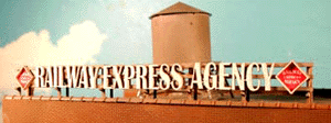 Laser-Cut Wood Billboards - Large, For HO & O -- Railway Express Agency - Linear Lettering 6-1/8 x 1/2"  15.3 x 1.2cm