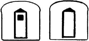 Car Ends - 1 Pair -- American Pewter