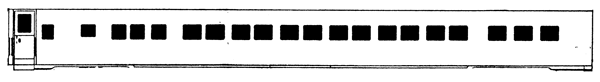 Brass Sides - Union Pacific -- 48-Seat Chair Car #5331-5345, 5351-5365; 1947-On Without Louvered Skirt