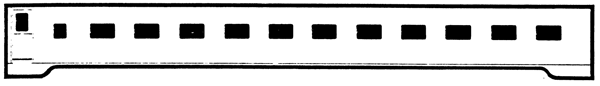 Brass Sides - Pullman -- 22-Roomette Lightweight Sleepers (Plan #4122)