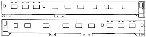 Brass Sides - Pullman -- 6-6-4 Sleepers