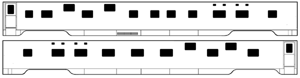 Brass Sides - Great Northern "Empire Builder" -- "Pass" Series 8-4-4 Sleeper GN/CB&Q/SP&S