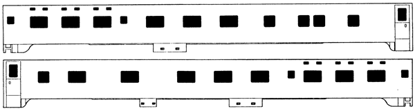 Brass Sides - Pullman -- 6-6-4 Sleepers