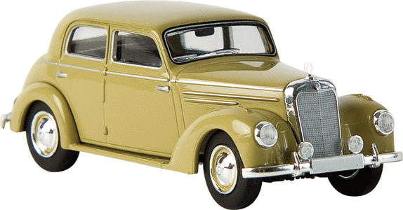 1951-1954 Mercedes-Benz 220 Sedan - Assembled - Starmada(TM) -- Dark Beige