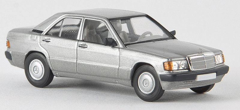 1987-1993 Mercedes-Benz 190 E Sedan - Assembled - Starmada(TM) -- Silver