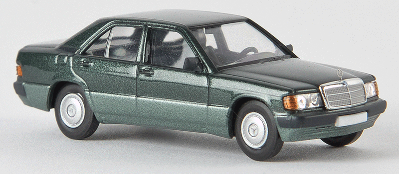 1987-1993 Mercedes-Benz 190 E Sedan - Assembled - Starmada(TM) -- Metallic Green