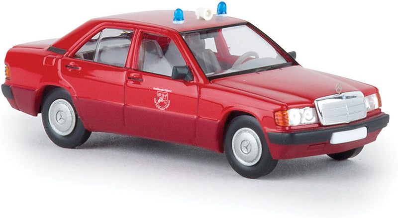 1987-1993 Mercedes-Benz 190 E Sedan - Assembled -- Parchimer Land, Germany, Fire (red, German Lettering)