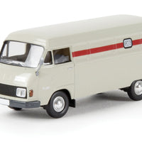 1967-74 Hanomag-Henschel F25 Cargo Van - Assembled -- German Federal Railroad DB (gray, German Lettering)