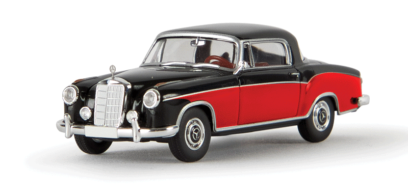 1951-1954 Mercedes-Benz 220 S Coupe - Assembled - Starmada(TM) -- Black, Red