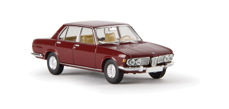 1968-1977 BMW 2500 Sedan - Assembled - Starmada(TM) -- Maroon-1