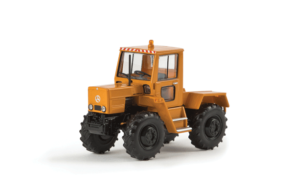 1975 Mercedes-Benz Trac 800 Farm Tractor - Assembled - Starmada(TM) -- Kommunal (orange, German Lettering)