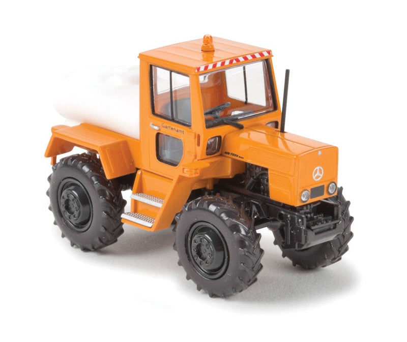 1975 Mercedes-Benz Trac 800 Farm Tractor w/Water Tank - Assembled - Starmada(T -- Gartenamt (orange)