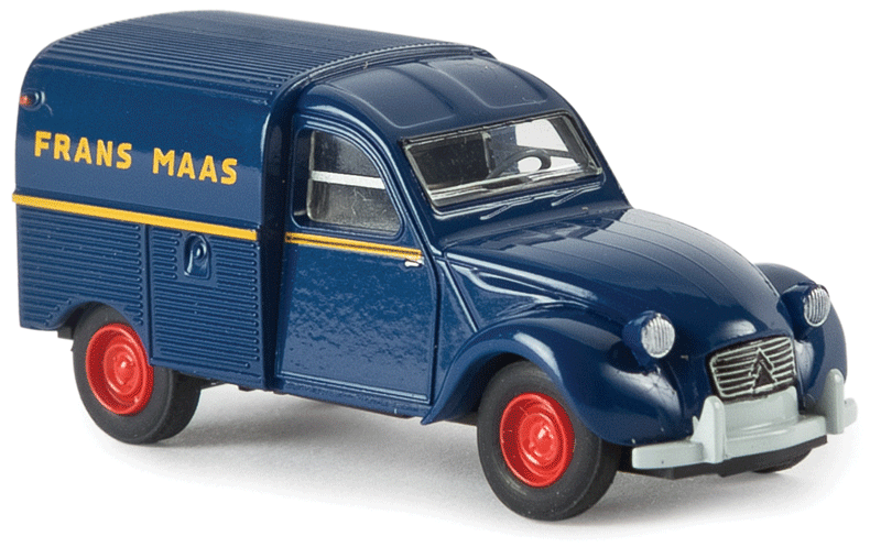 1950-1978 Citroen Kastenente 2 CV Delivery Truck - Assembled -- Frans Maas (blue)-1
