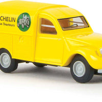 1950-1978 Citroen Kastenente 2 CV Delivery Truck - Assembled -- Michelin Agriculture (yellow, blue, German Lettering)