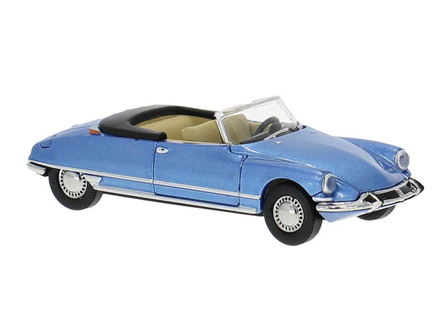 1960s Citroen DS Chapron Convertible - Assembled -- Top Down (blue)