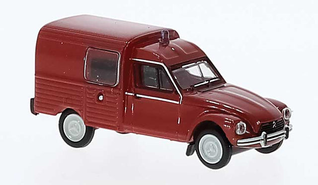 1976 Citroen Acadiane Truck - Assembled -- Fire Department (red, French)