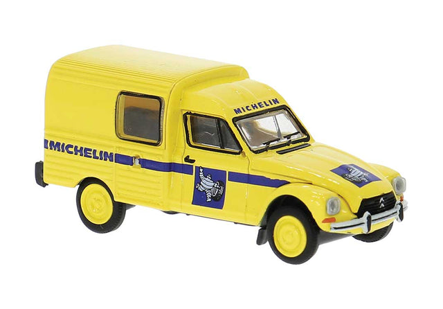 1976 Citroen Acadiane Truck - Assembled -- Michelin (yellow, black, French Lettering)