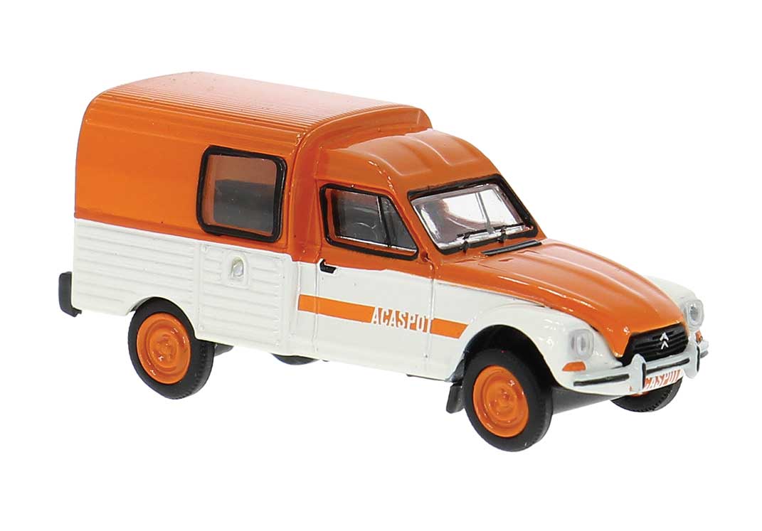 1976 Citroen Acadiane Truck - Assembled -- Acaspot (orange, white, French Lettering)