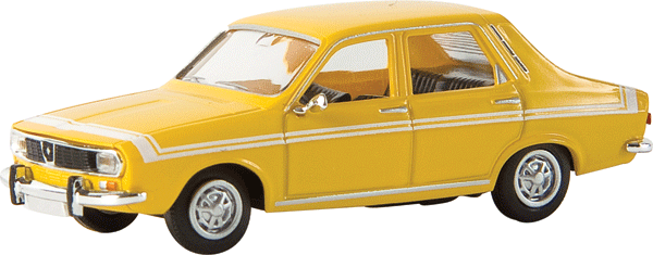 1969-1980 Renault R 12 Sedan TS - Assembled -- Gordini (yellow, white)-1