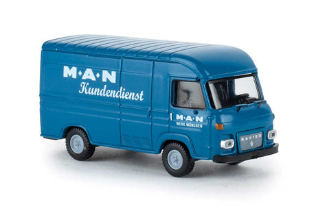 1965-1982 Renault-Saviem SG 2 Cargo Van - Assembled -- Auto Export (blue, white, German Lettering)