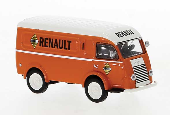 1950 Renault Goelette Cargo Van - Assembled -- Renault (orange, white, black, French Lettering)