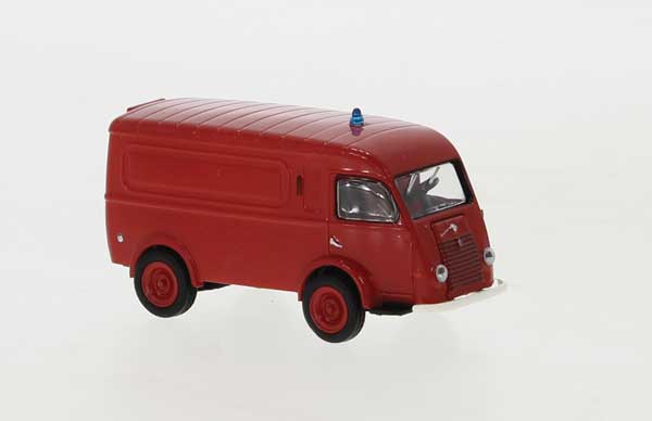 1950 Renault Goelette Cargo Van - Assembled -- Shell (yellow, red, French Lettering)
