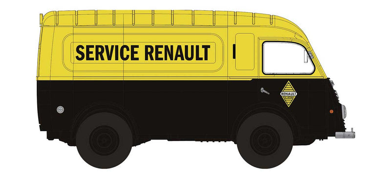 1950 Renault 1000 KG Goelette Cargo Van - Assembled -- Renault Service (yellow, black; French Lettering)