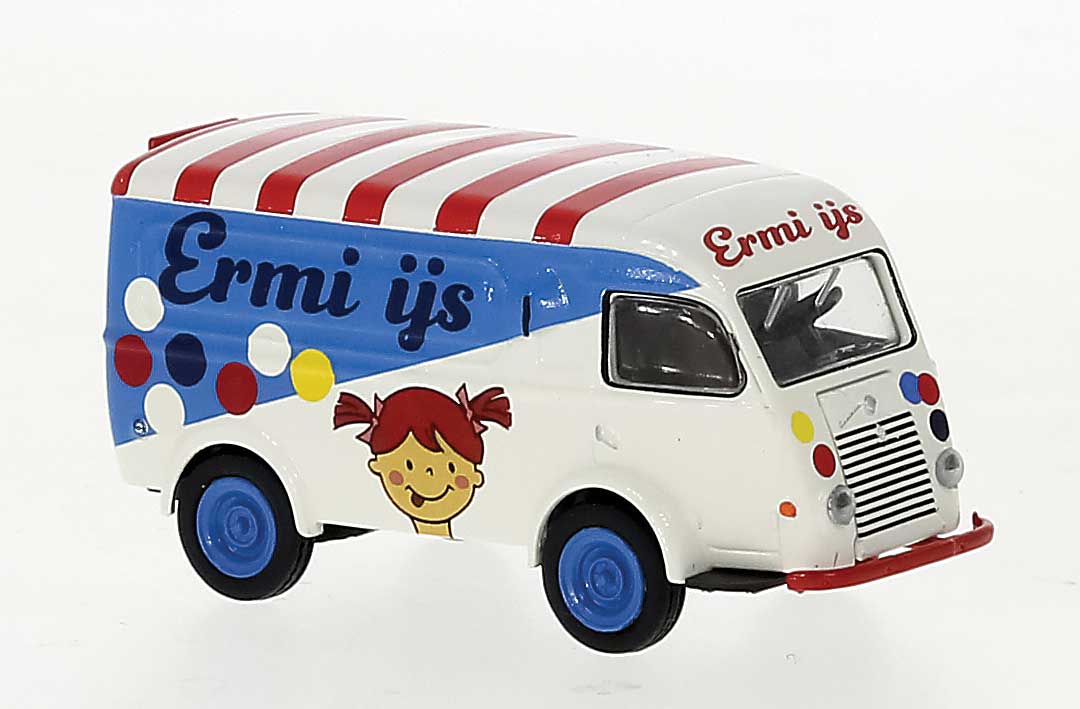1950 Renault Goelette Cargo Van - Assembled -- Ermi Ijs (white, blue, red, Dutch Lettering)
