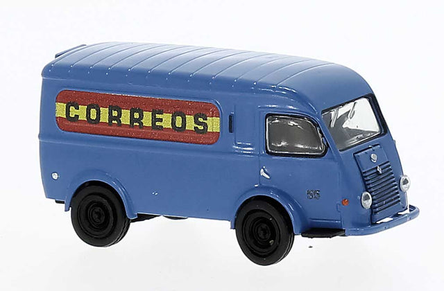 1950 Renault Goelette Cargo Van - Assembled -- Correos (blue, red, yellow, Spanish Lettering)