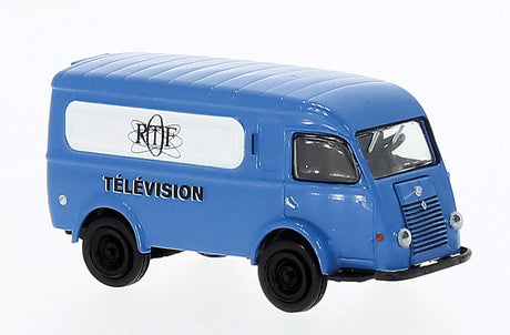 1950 Renault Goelette Cargo Van - Assembled -- ORTF Television (blue, white, French Lettering)