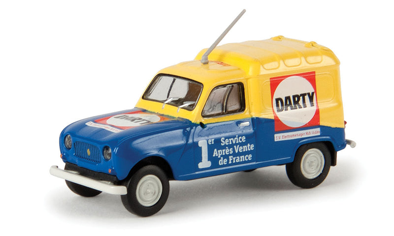 1962-1988 Renault Fourgonnette Delivery Truck - Assembled -- Darty (blue, yellow, red, white, French Lettering)