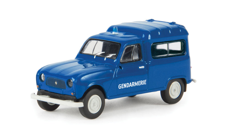 1962-1988 Renault R4 Fourgonnette Delivery Truck - Assembled -- French Police (blue, French Lettering)