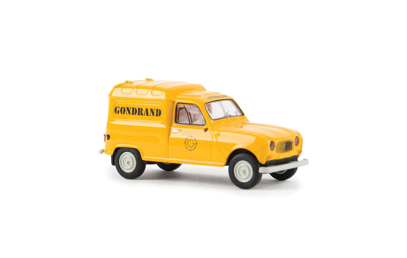 1950-1978 Citroen Kastenente 2 CV Delivery Truck - Assembled -- Gondrand (yellow, black, French Lettering)