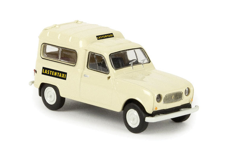 1962-1988 Renault Fourgonnette Delivery Truck - Assembled -- Lastentaxi (ivory, black, French Lettering)