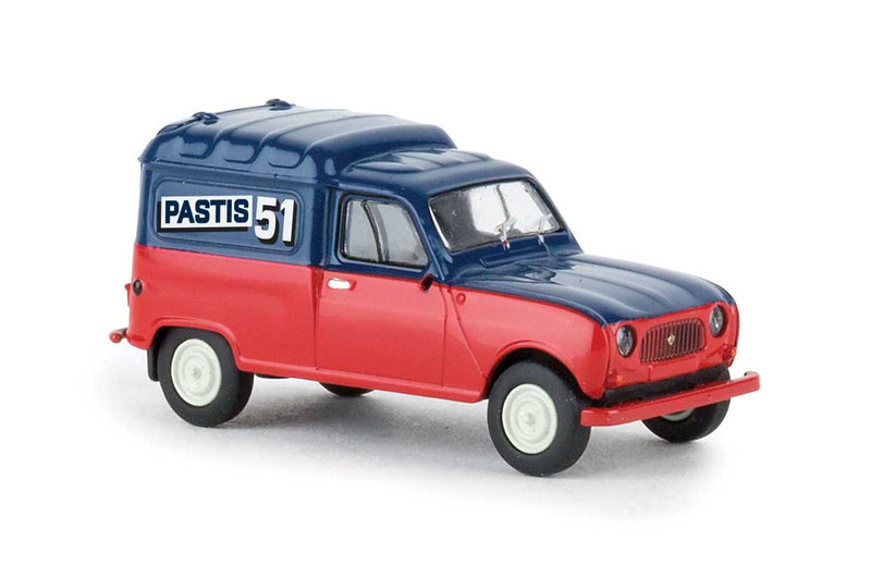 1962-1988 Renault Fourgonnette Delivery Truck - Assembled -- Pastis 51 (red, blue, French Lettering)