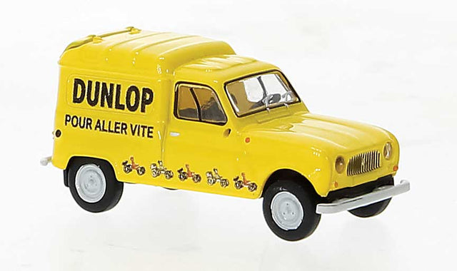 1962-1988 Renault Fourgonnette Delivery Truck - Assembled -- Dunlop (yellow, black, French Lettering)