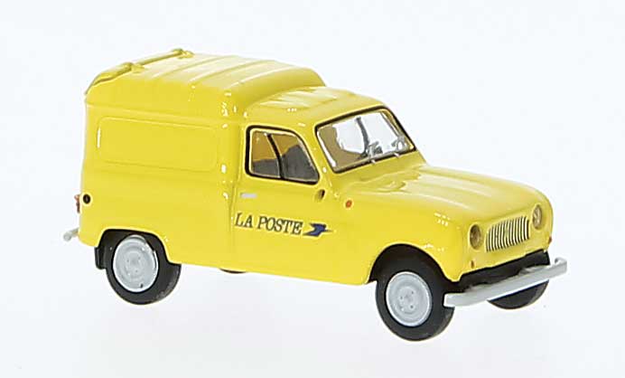 1962-1988 Renault Fourgonnette Delivery Truck - Assembled -- French Post (yellow, black, French Lettering)