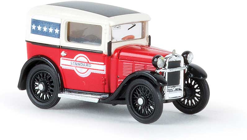 1929 BMW Dixi Lieferwagen Station Wagon - Assembled -- Standard (red, white, German Lettering)