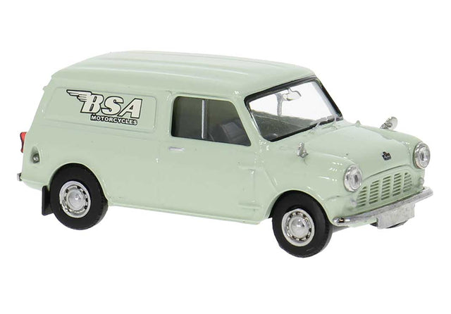 1960s Austin Mini Passenger Van - Assembled -- BSA (light green)