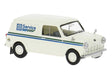 1960s Austin Mini Passenger Van - Assembled -- BL Service (white, blue)