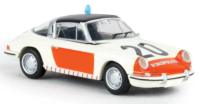 1968-1973 Porsche 911 Targa - Assembled -- Dutch Police 20 (white, orange, black, Dutch Lettering)