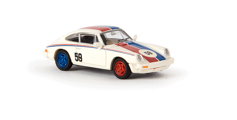 1974 Porsche 911 G-Reihe Coupe - Assembled -- #59 (white, red, blue)