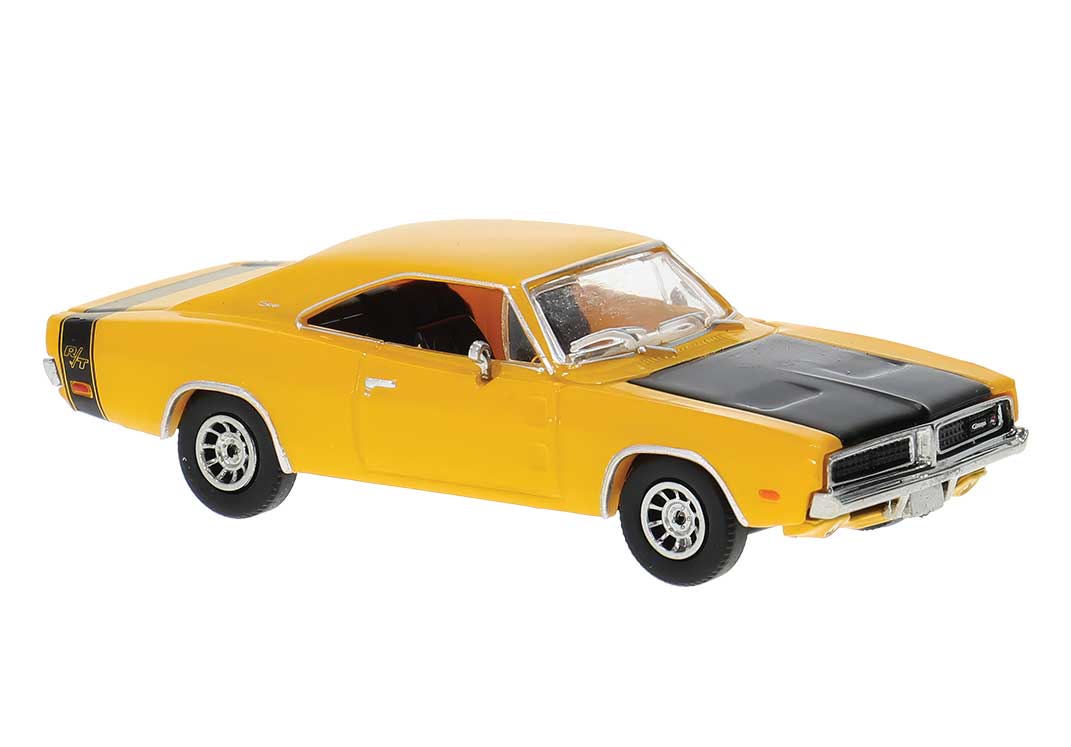 1961 Dodge Charger - Assembled -- Yellow, Black