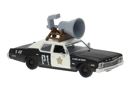 1970s Dodge Monaco - Assembled -- Police w/Rooftop Speaker (black, white)