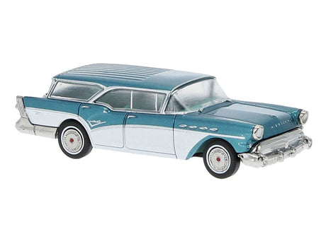 1957 Buick Century Caballero - Assembled -- Metallic Turquoise, White
