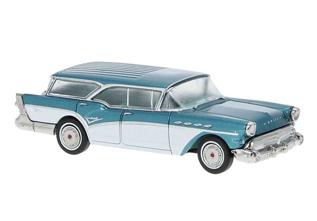 1957 Buick Century Caballero - Assembled -- Metallic Turquoise, White