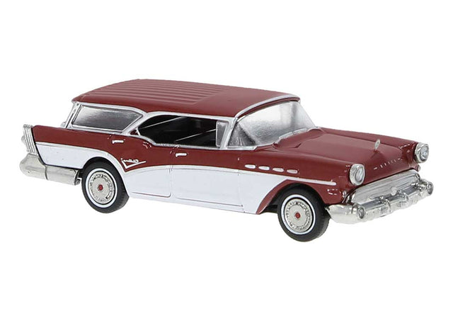 1957 Buick Century Caballero - Assembled -- Metallic Red, White