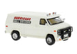 1970s GMC Verdura Cargo Van - Assembled -- Hurricane (white, red, black)
