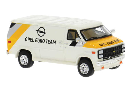 1970s GMC Verdura Cargo Van - Assembled -- Opel Euro Team (white, yellow, gray)