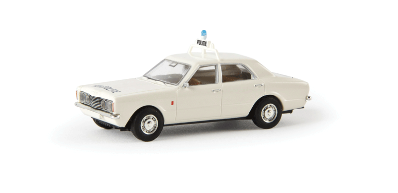 1970-1978 Ford Taunus L Sedan - Assembled -- Netherlands Police (white, black, Dutch Lettering)